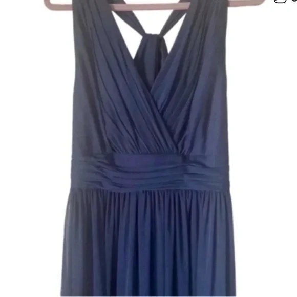 Alfred Sung | Wrap Twist Maxi Dress. Bridal. Formal. Ruched waist. Size 18L. NWT - Picture 5 of 9